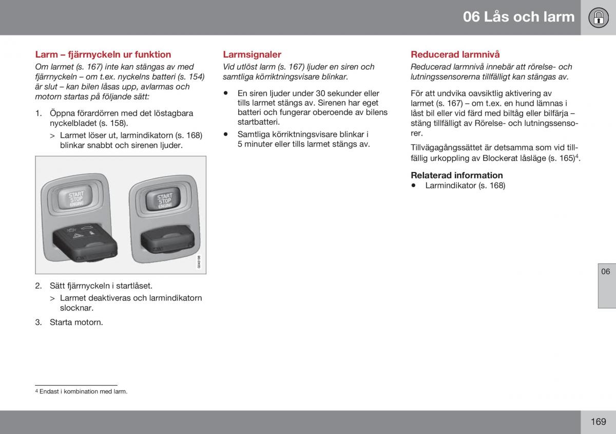 Volvo XC60 I 1 FL instruktionsbok / page 171