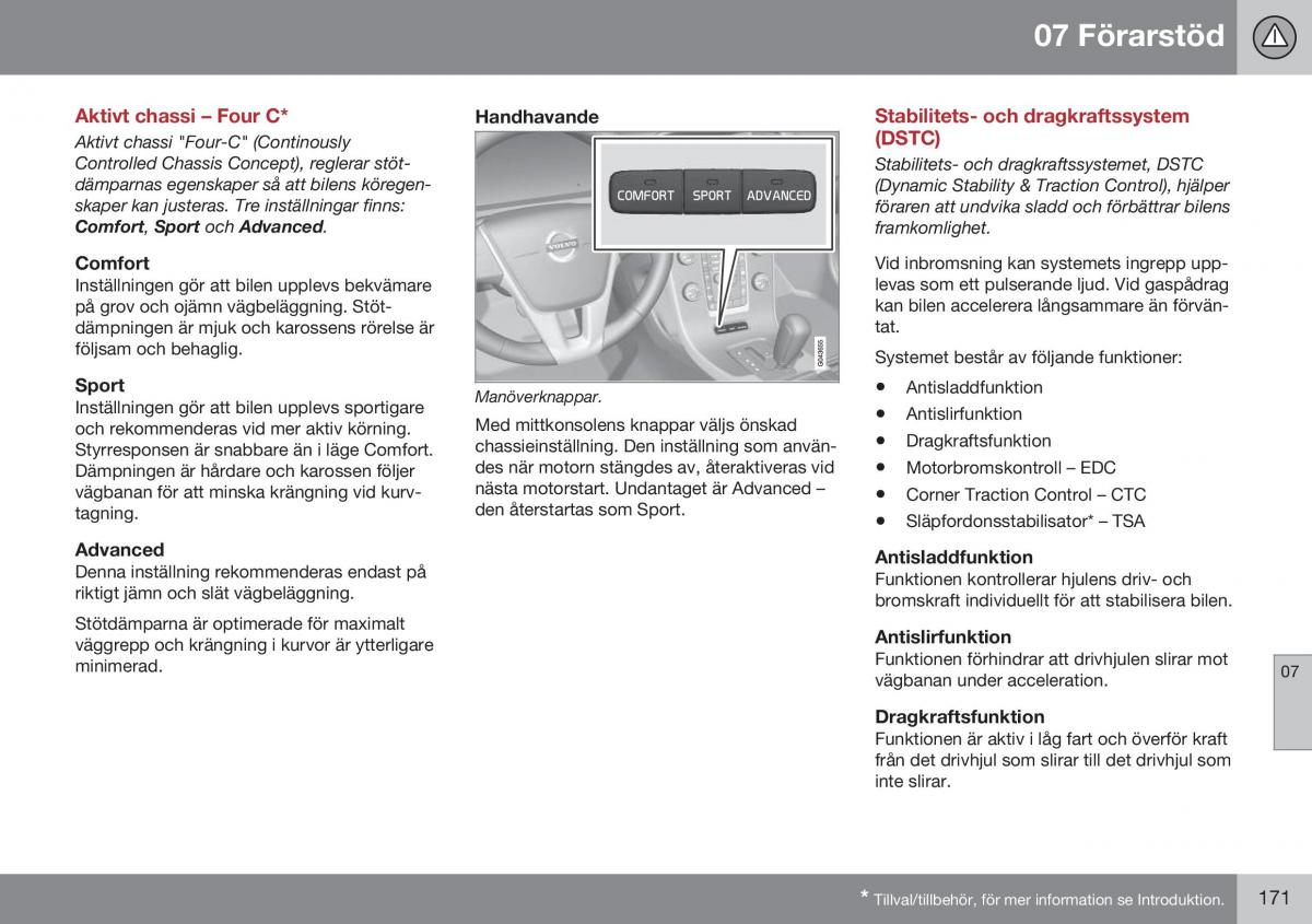 Volvo XC60 I 1 FL instruktionsbok / page 173