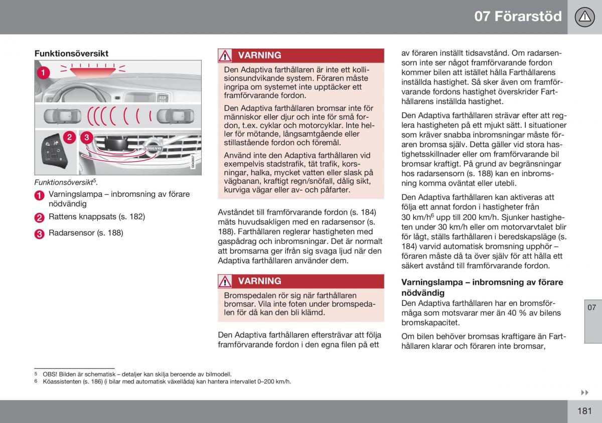 Volvo XC60 I 1 FL instruktionsbok / page 183