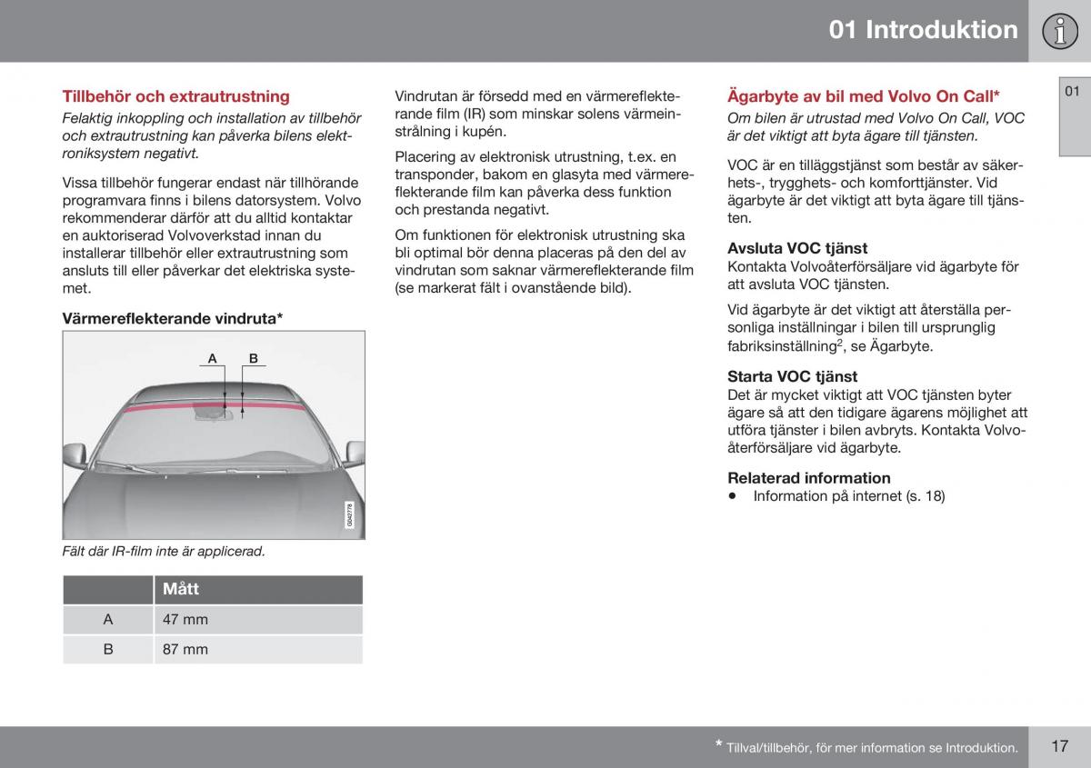 Volvo XC60 I 1 FL instruktionsbok / page 19