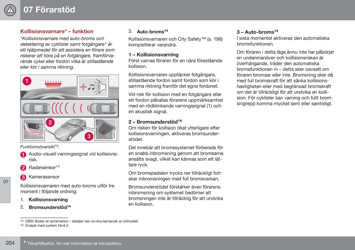 Volvo XC60 I 1 FL instruktionsbok / page 206