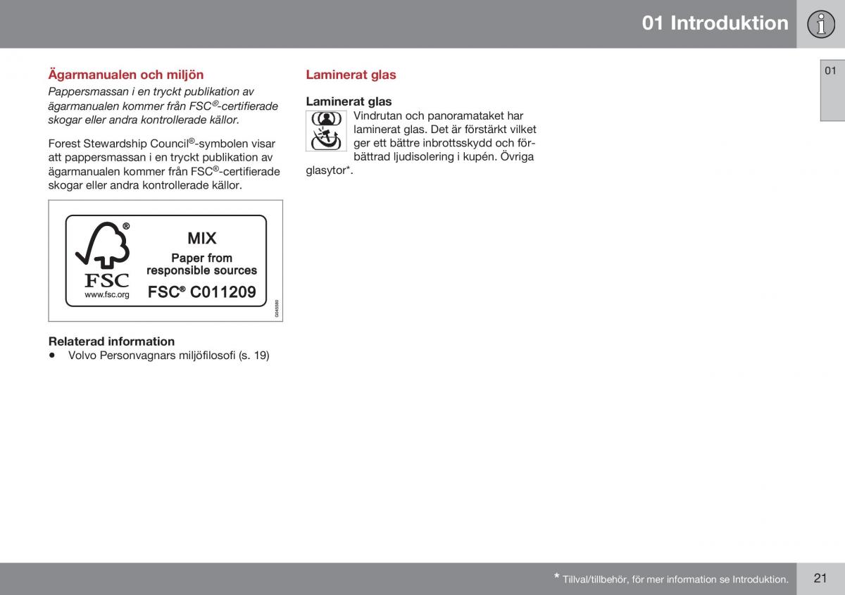 Volvo XC60 I 1 FL instruktionsbok / page 23