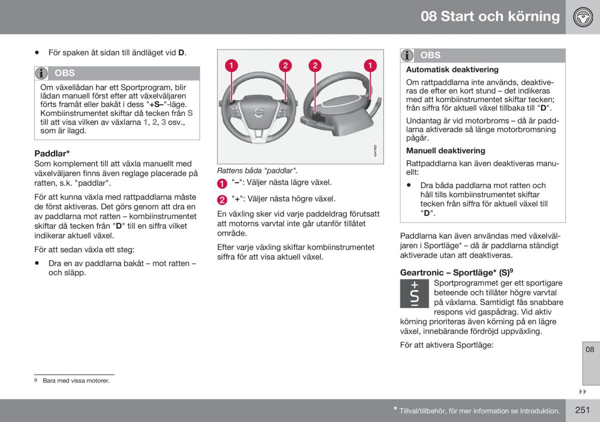 Volvo XC60 I 1 FL instruktionsbok / page 253