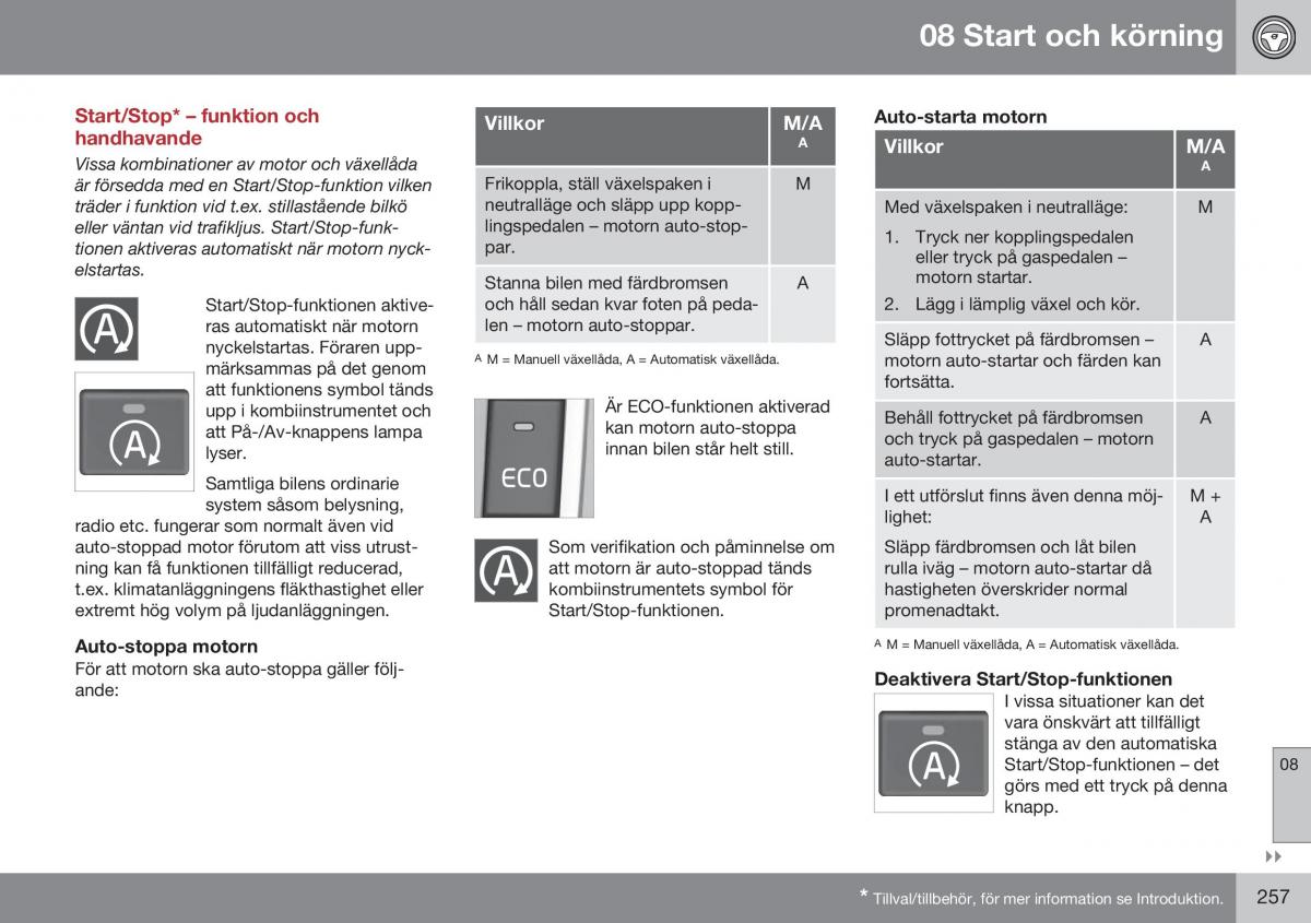 Volvo XC60 I 1 FL instruktionsbok / page 259