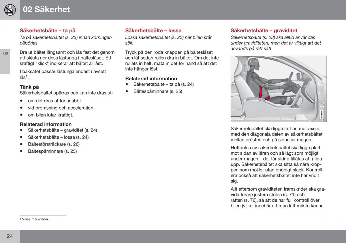 Volvo XC60 I 1 FL instruktionsbok / page 26
