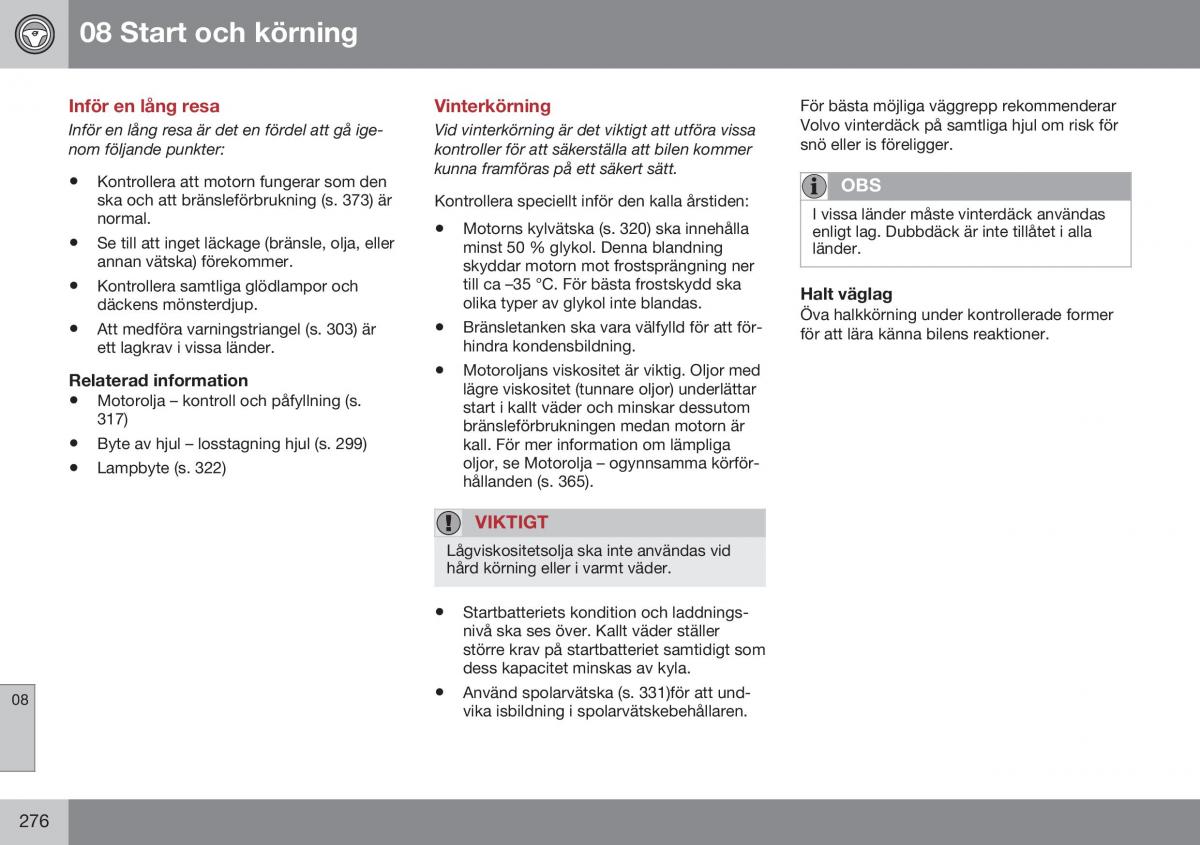 Volvo XC60 I 1 FL instruktionsbok / page 278