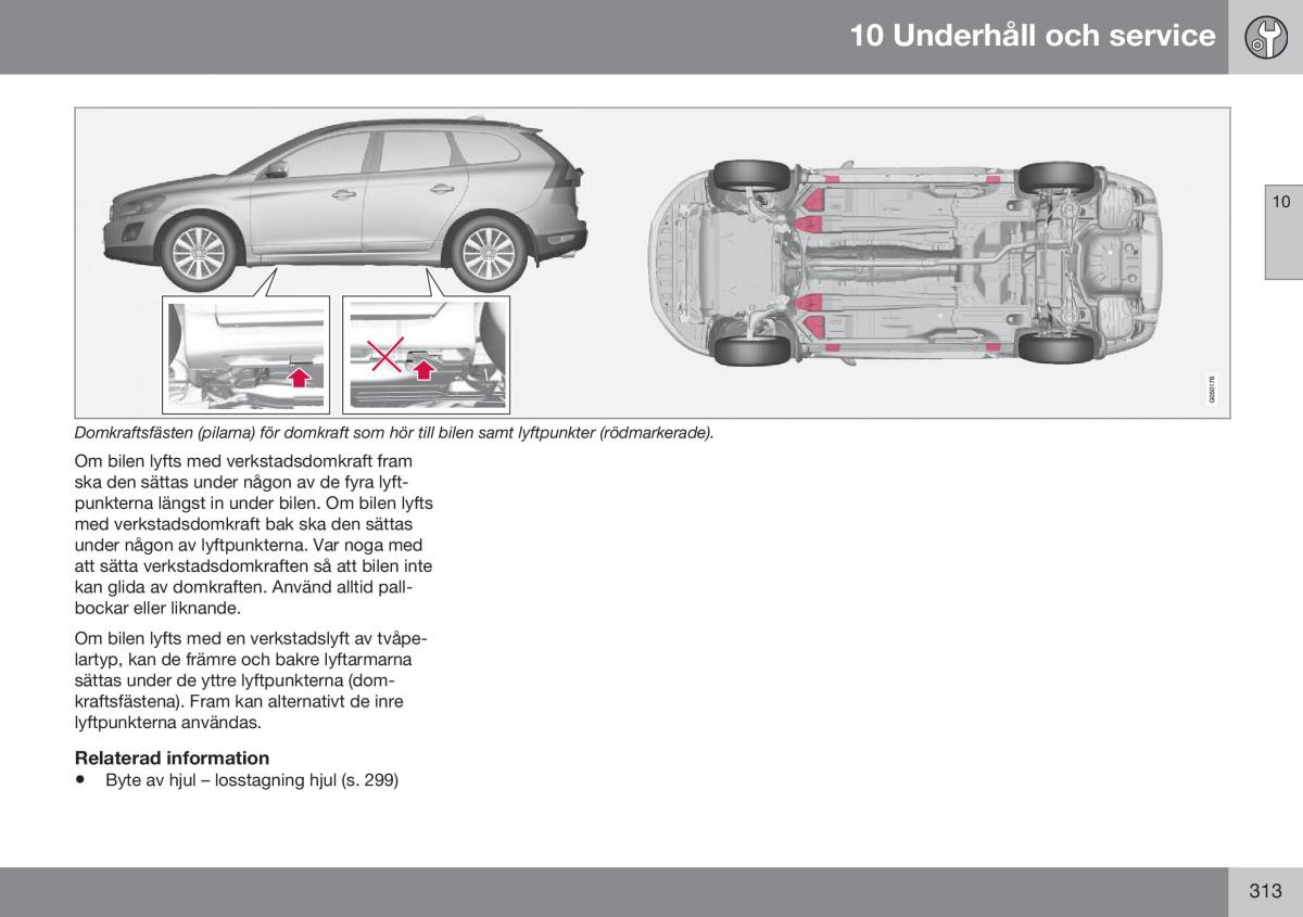 Volvo XC60 I 1 FL instruktionsbok / page 315