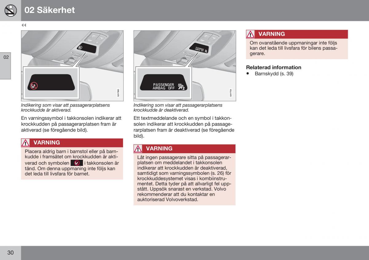 Volvo XC60 I 1 FL instruktionsbok / page 32