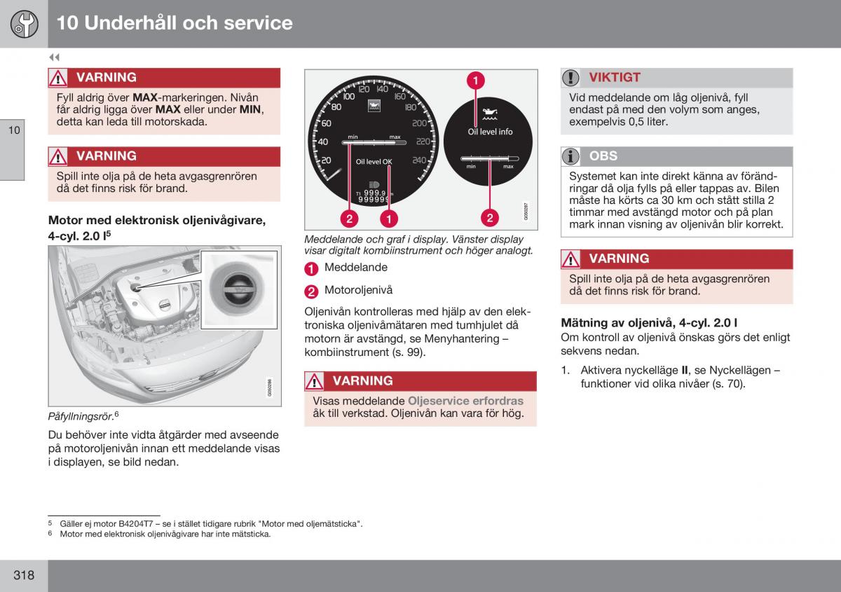 Volvo XC60 I 1 FL instruktionsbok / page 320