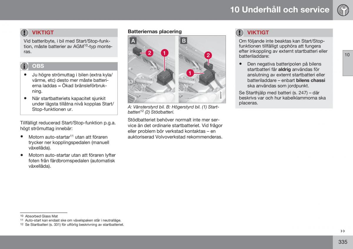 Volvo XC60 I 1 FL instruktionsbok / page 337