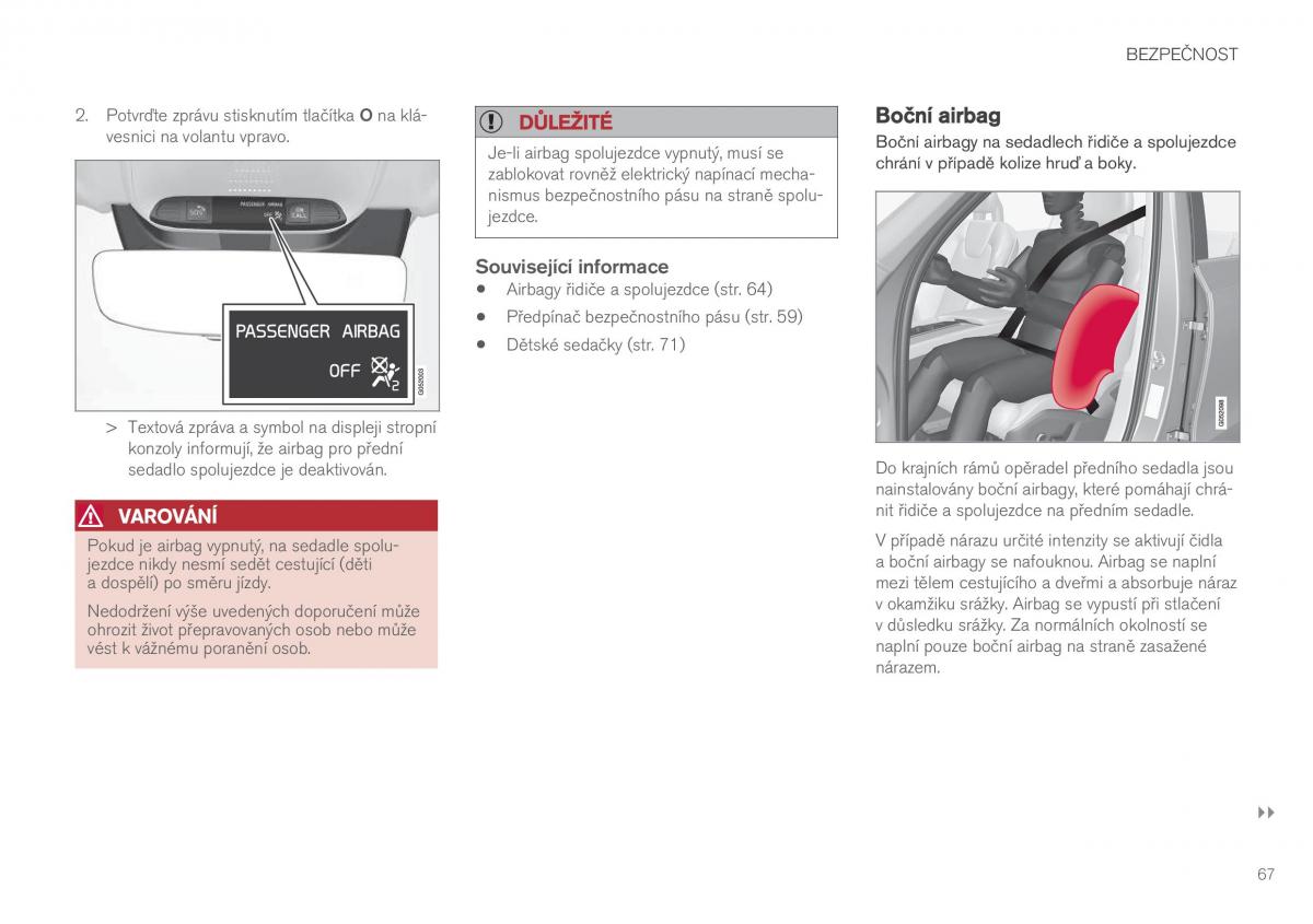 Volvo XC60 II 2 navod k obsludze / page 69