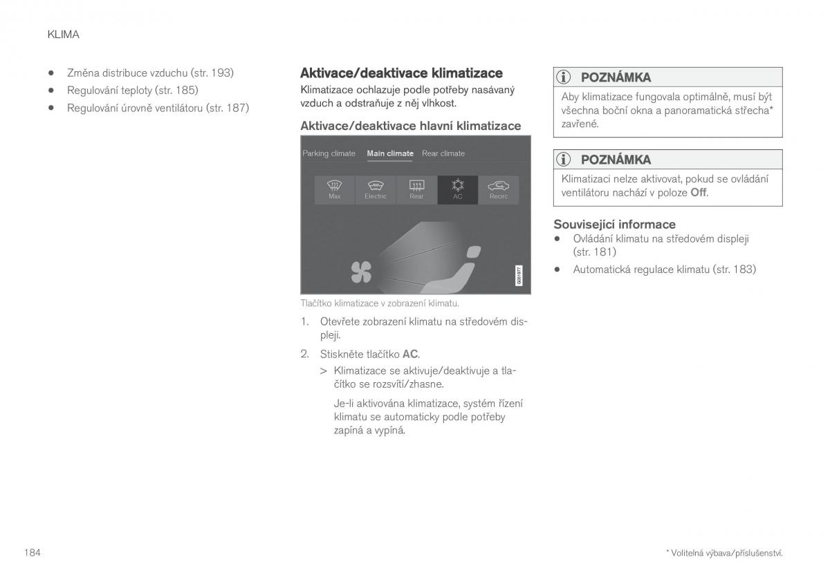 Volvo XC60 II 2 navod k obsludze / page 186