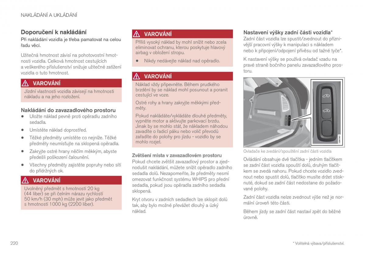 Volvo XC60 II 2 navod k obsludze / page 222