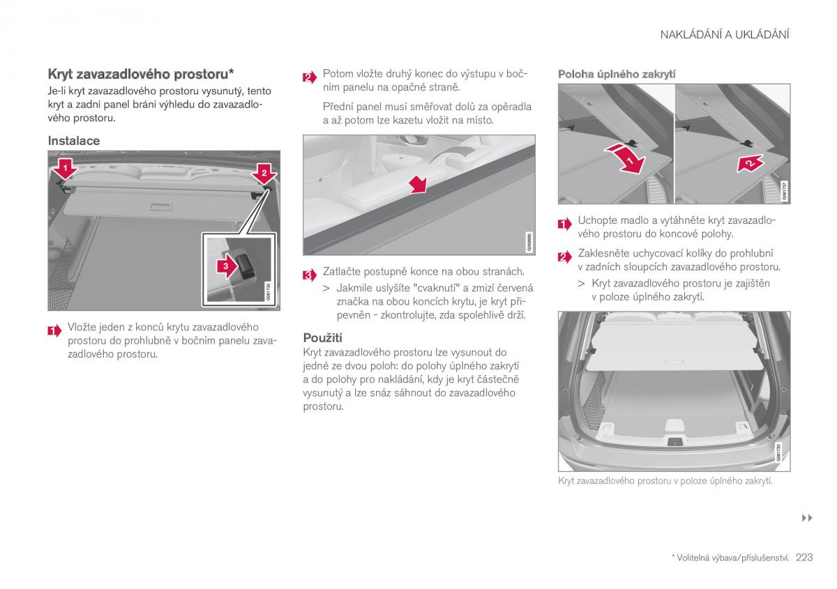 Volvo XC60 II 2 navod k obsludze / page 225