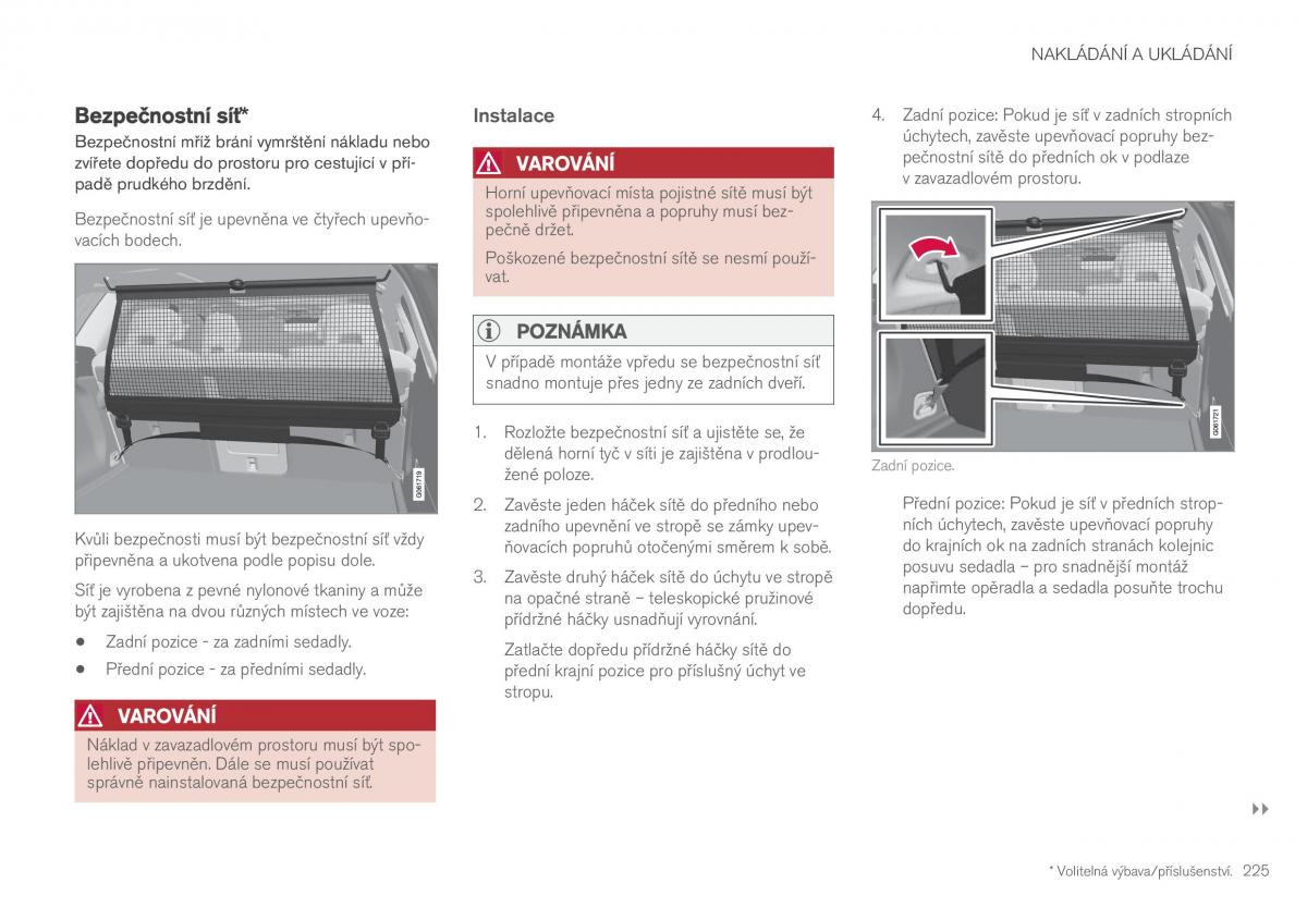 Volvo XC60 II 2 navod k obsludze / page 227