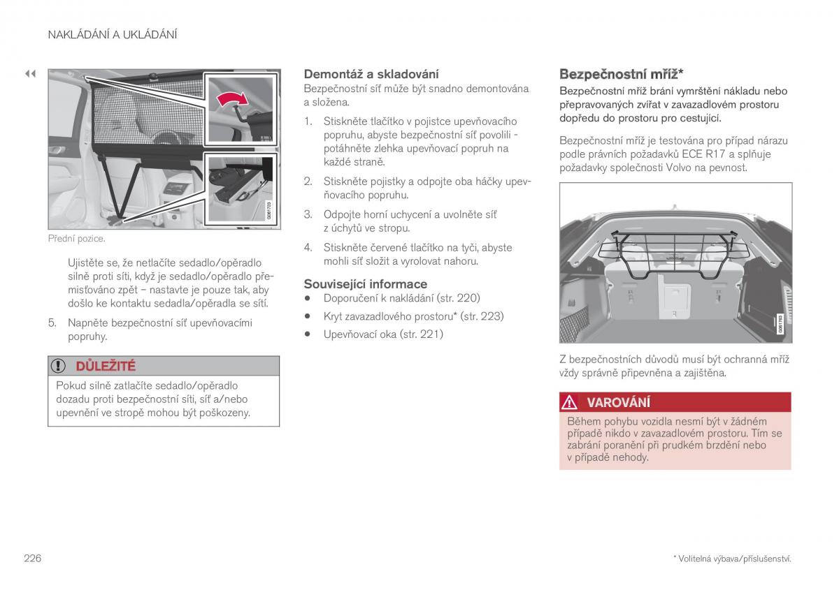 Volvo XC60 II 2 navod k obsludze / page 228