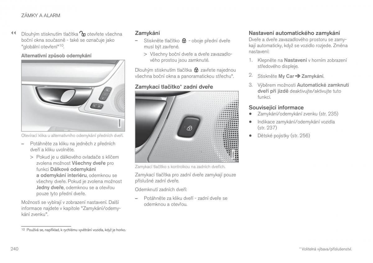 Volvo XC60 II 2 navod k obsludze / page 242