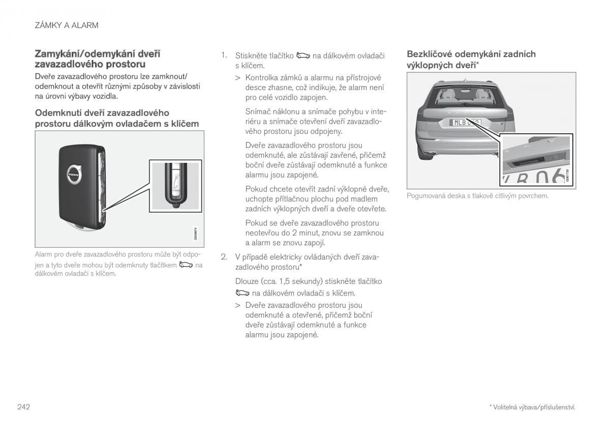 Volvo XC60 II 2 navod k obsludze / page 244