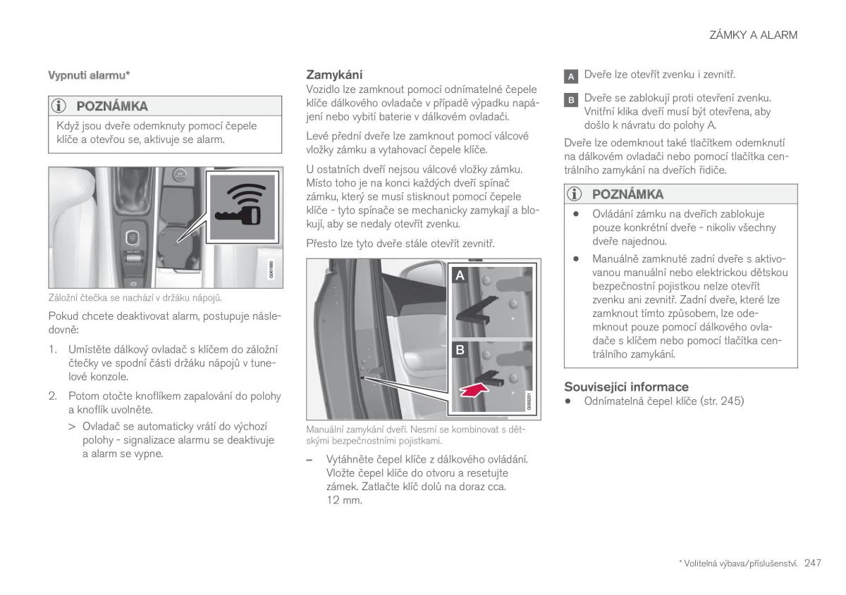 Volvo XC60 II 2 navod k obsludze / page 249