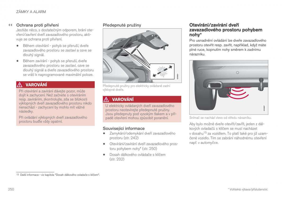 Volvo XC60 II 2 navod k obsludze / page 252