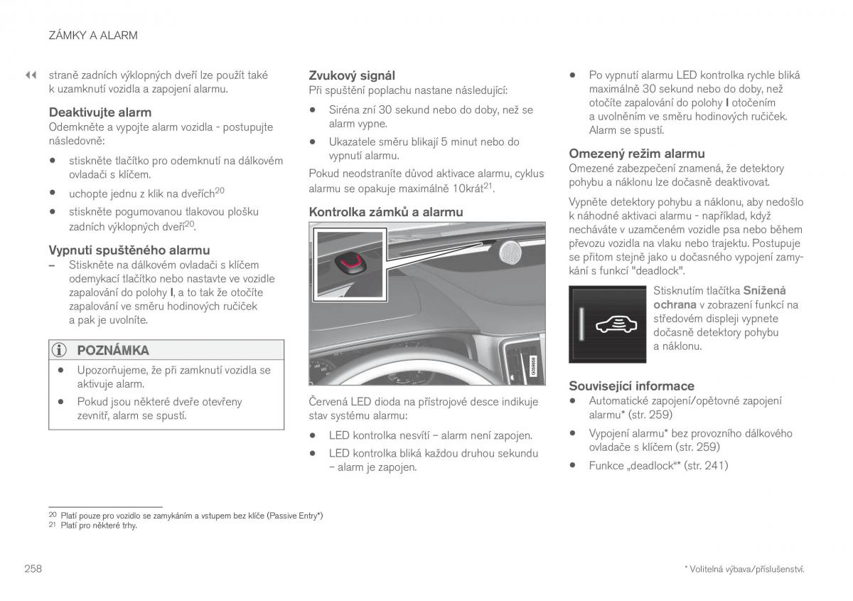 Volvo XC60 II 2 navod k obsludze / page 260