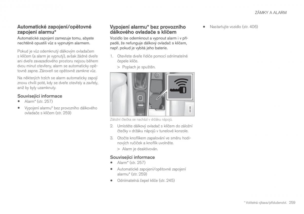 Volvo XC60 II 2 navod k obsludze / page 261