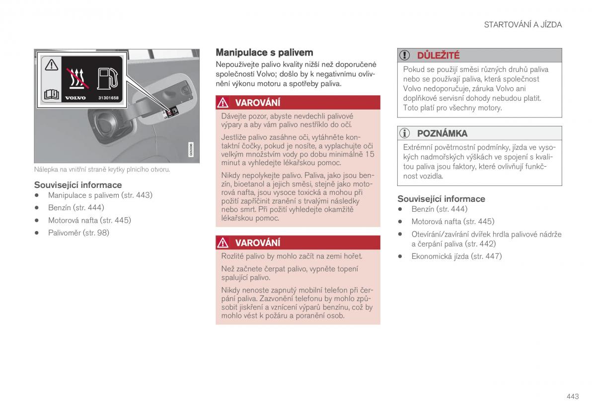 Volvo XC60 II 2 navod k obsludze / page 445