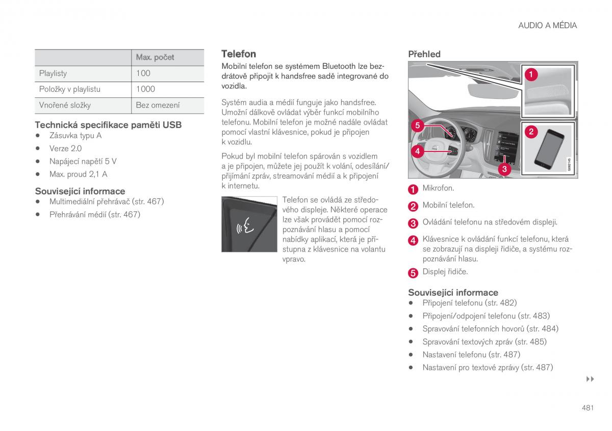 Volvo XC60 II 2 navod k obsludze / page 483