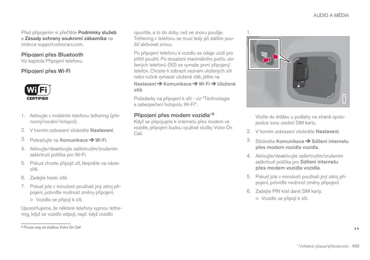 Volvo XC60 II 2 navod k obsludze / page 491