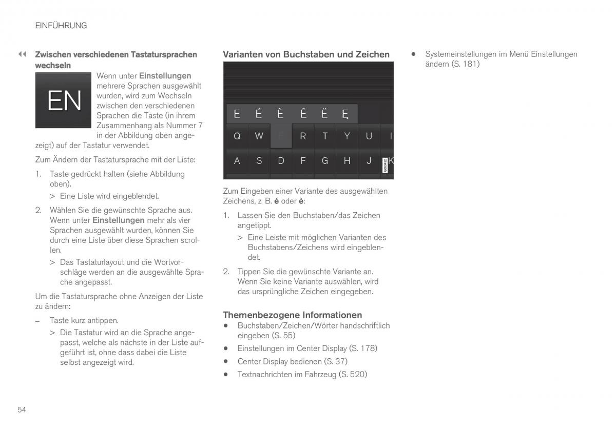 Volvo XC60 II 2 Handbuch / page 56