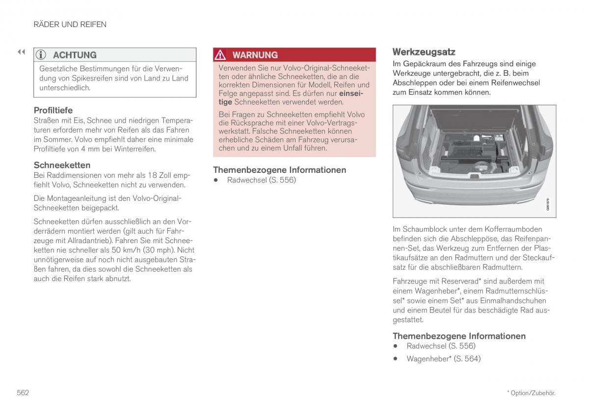 Volvo XC60 II 2 Handbuch / page 564