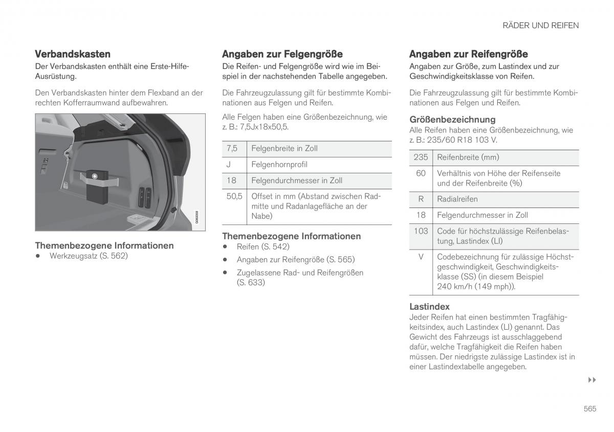 Volvo XC60 II 2 Handbuch / page 567