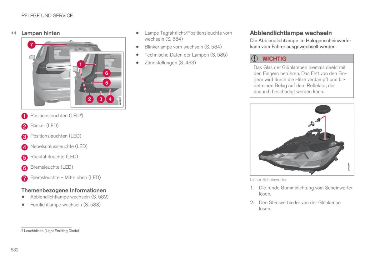 Volvo XC60 II 2 Handbuch / page 584