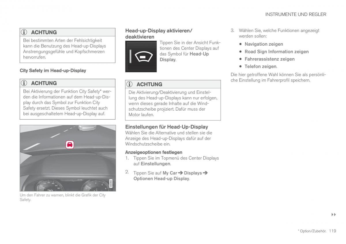 Volvo XC60 II 2 Handbuch / page 121