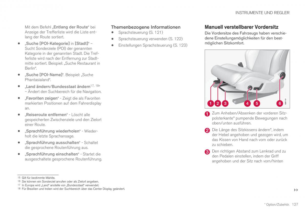 Volvo XC60 II 2 Handbuch / page 129