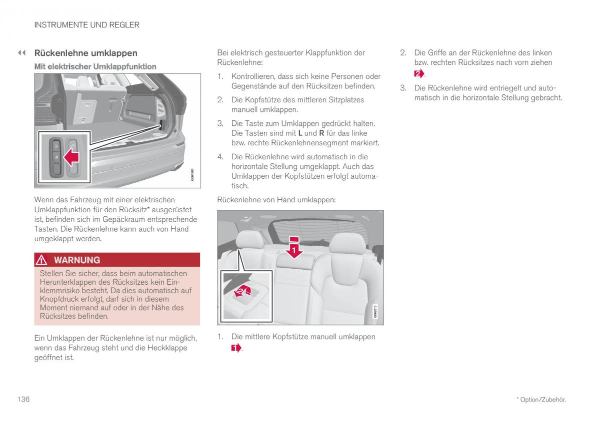 Volvo XC60 II 2 Handbuch / page 138