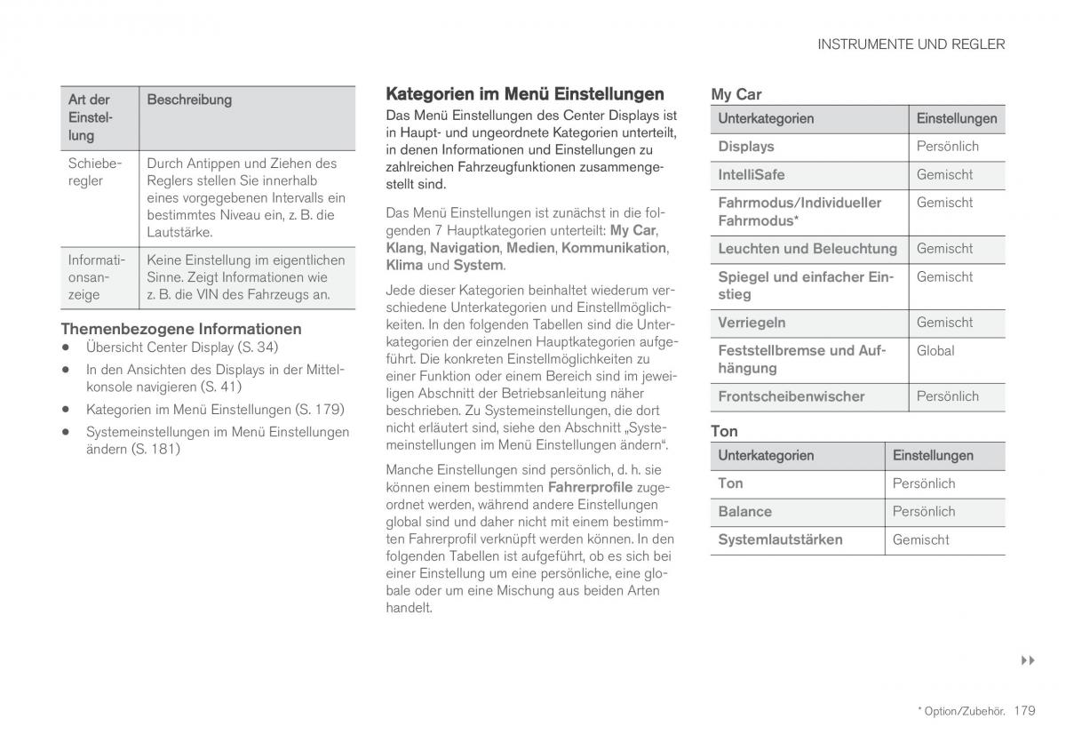 Volvo XC60 II 2 Handbuch / page 181