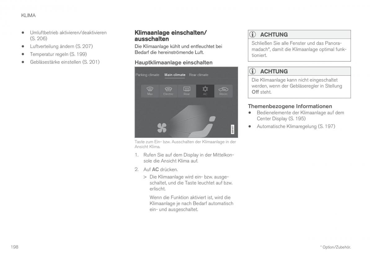 Volvo XC60 II 2 Handbuch / page 200