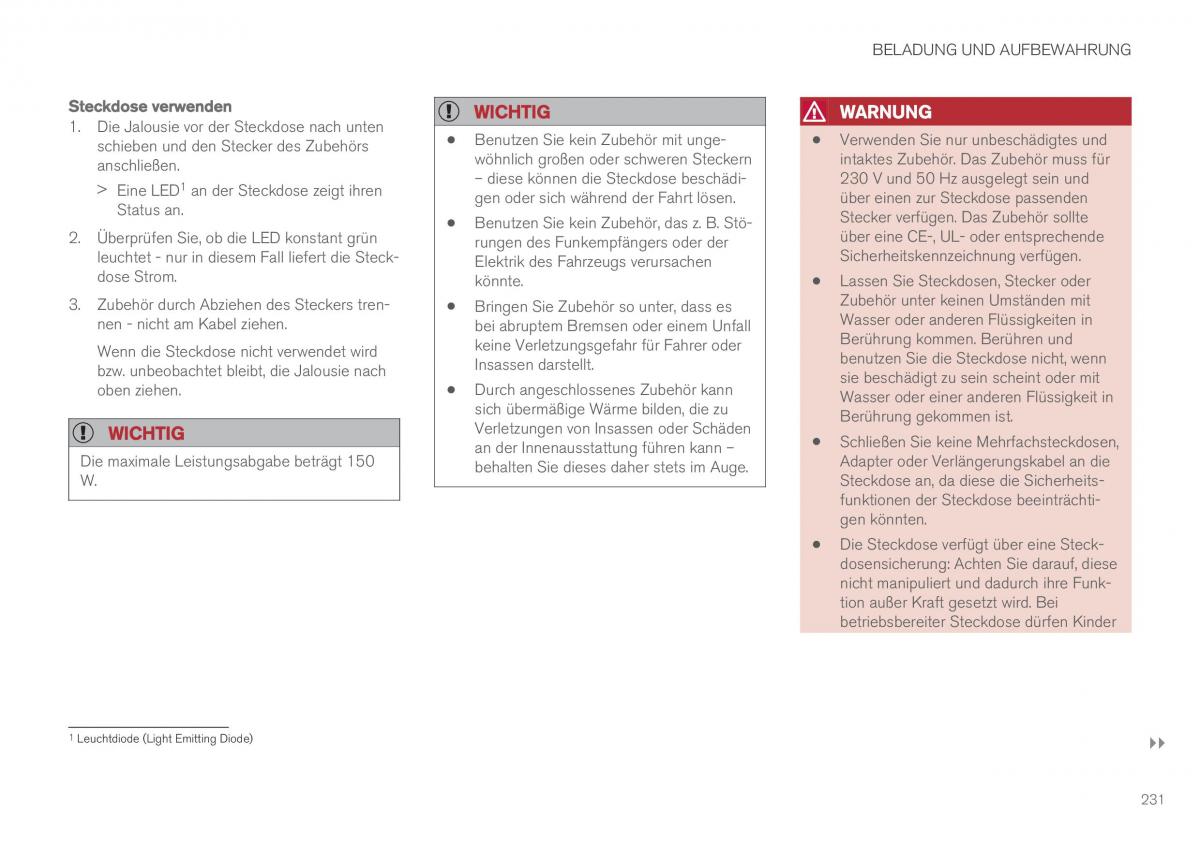 Volvo XC60 II 2 Handbuch / page 233