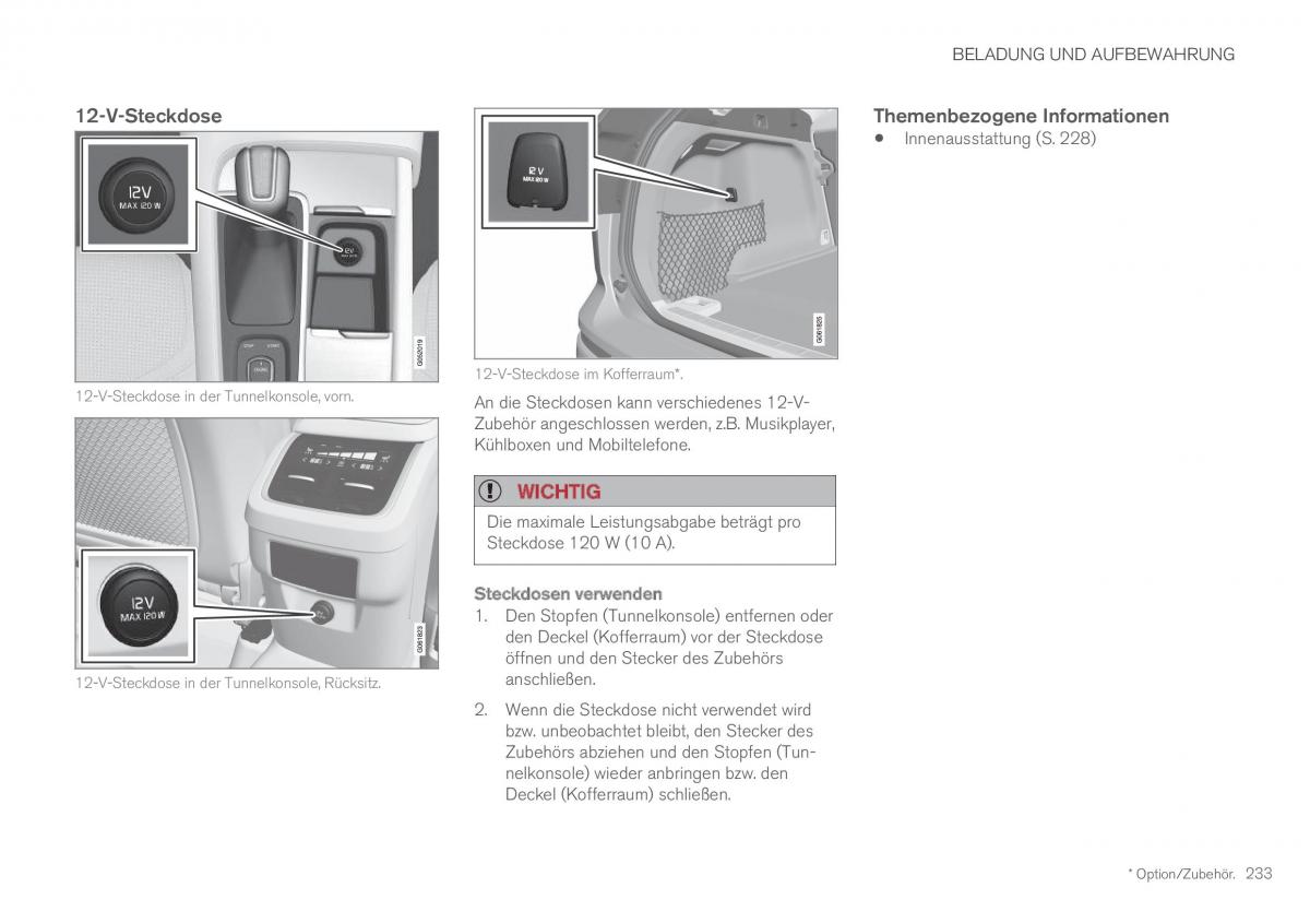 Volvo XC60 II 2 Handbuch / page 235