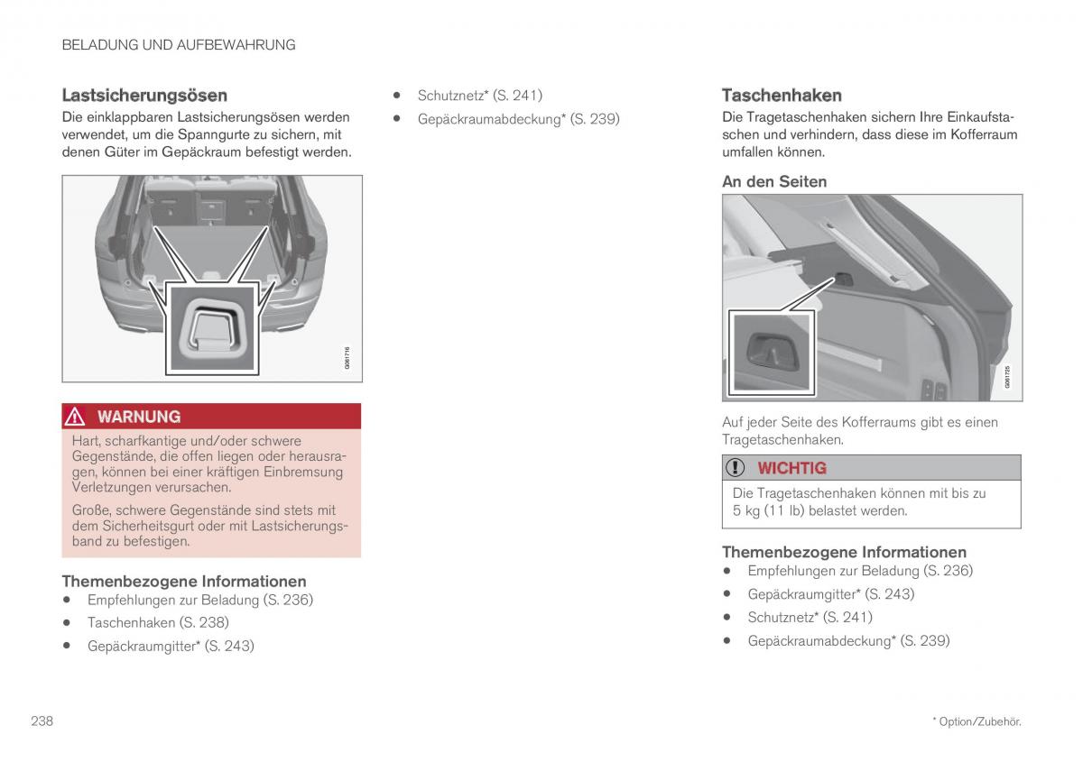 Volvo XC60 II 2 Handbuch / page 240