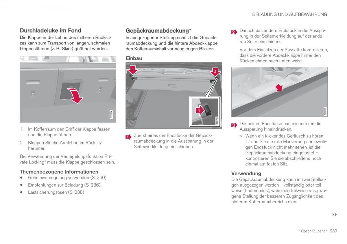 Volvo XC60 II 2 Handbuch / page 241