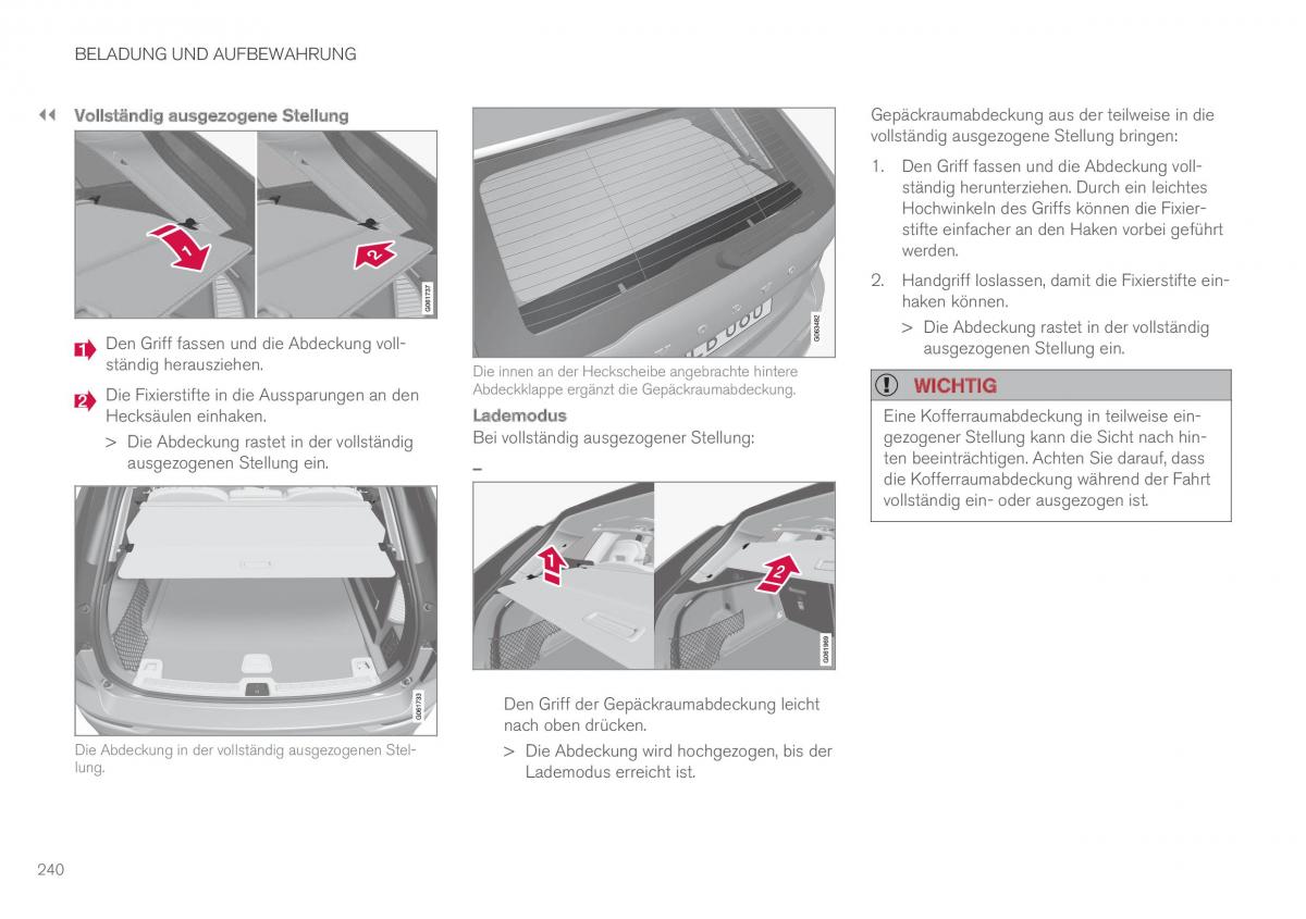 Volvo XC60 II 2 Handbuch / page 242