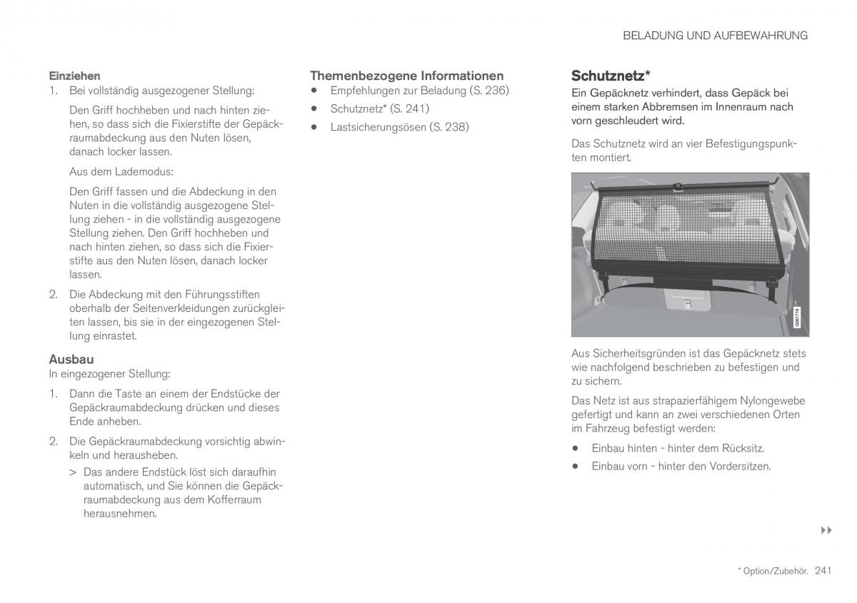 Volvo XC60 II 2 Handbuch / page 243