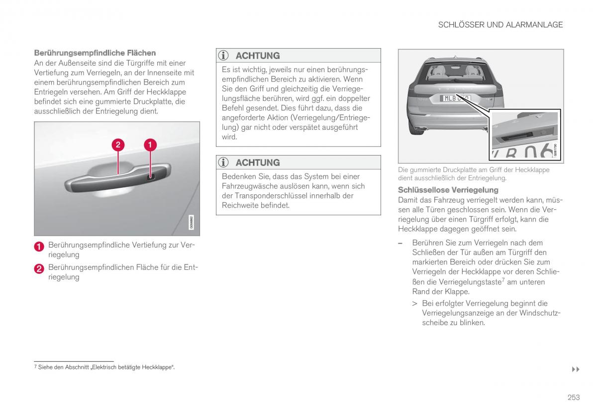 Volvo XC60 II 2 Handbuch / page 255