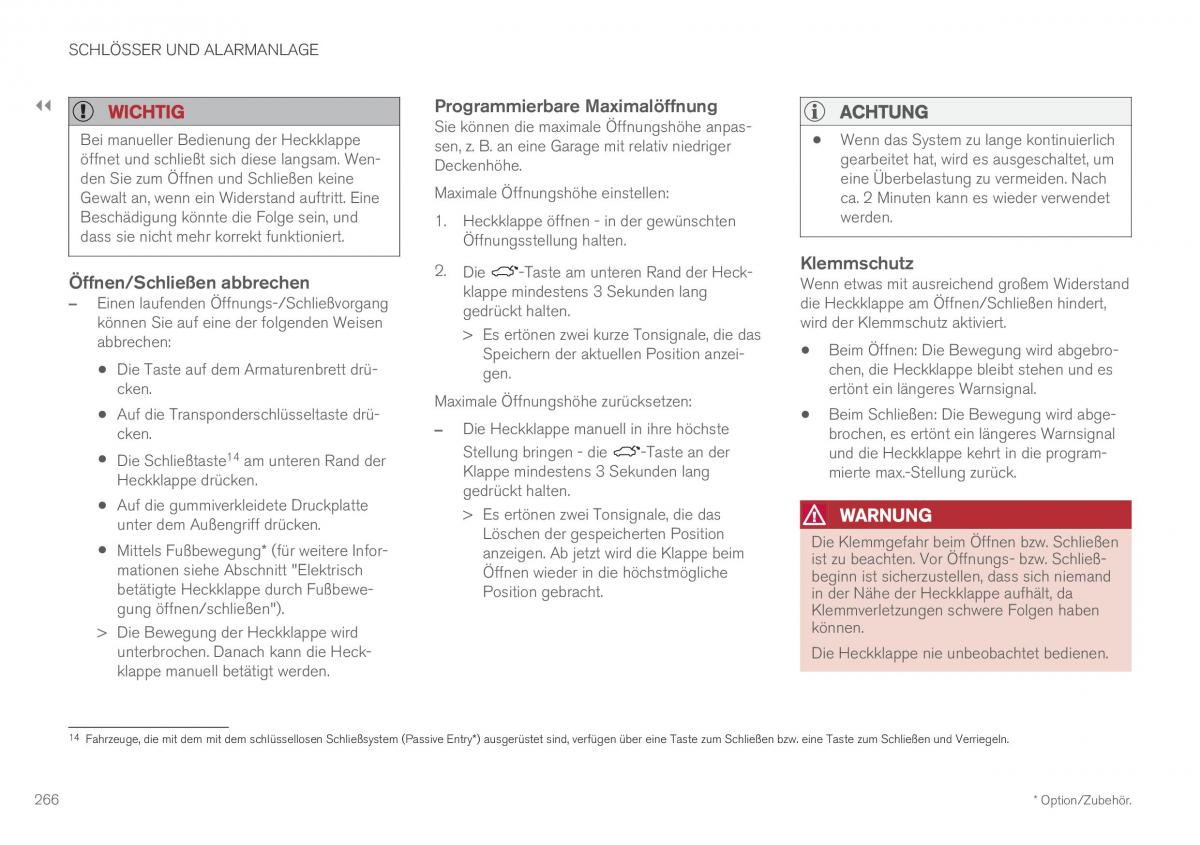 Volvo XC60 II 2 Handbuch / page 268