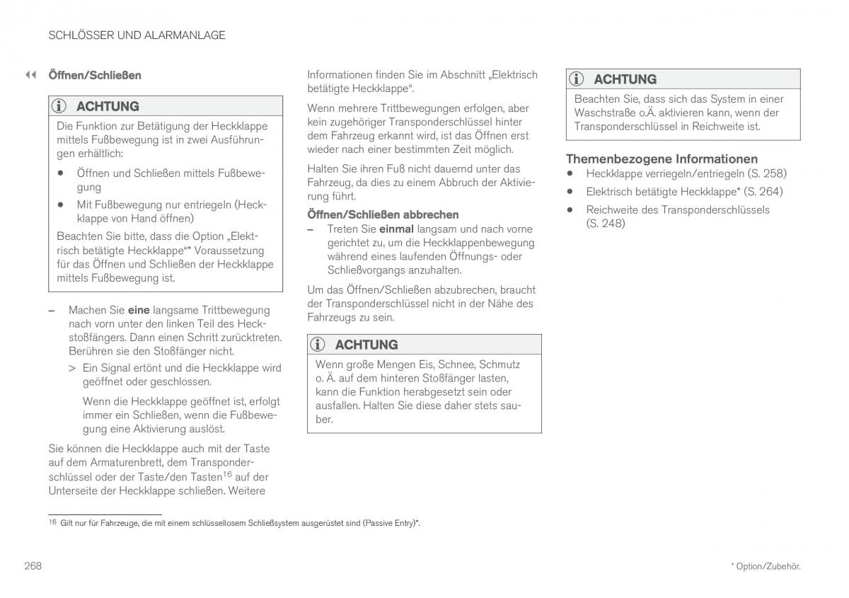 Volvo XC60 II 2 Handbuch / page 270