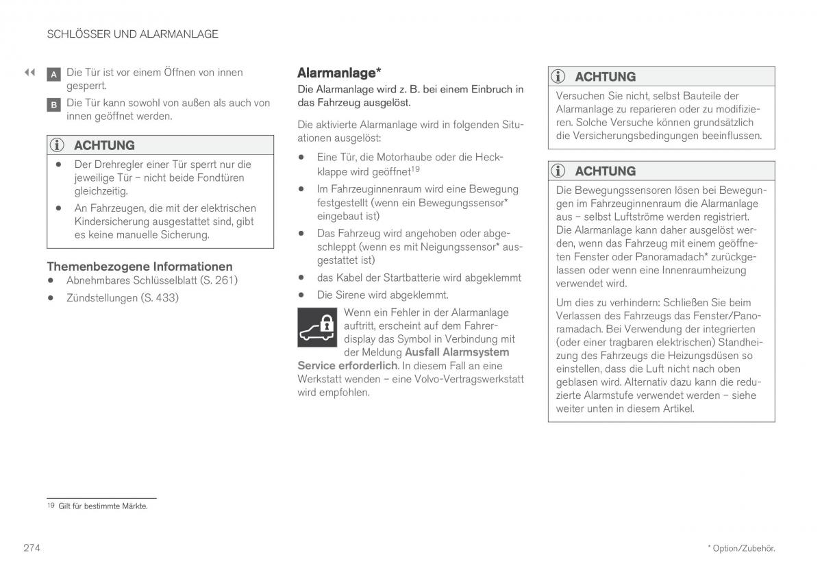 Volvo XC60 II 2 Handbuch / page 276