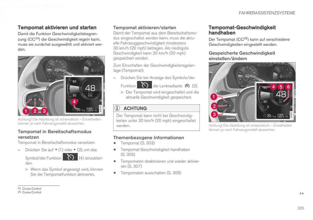 Volvo XC60 II 2 Handbuch / page 307