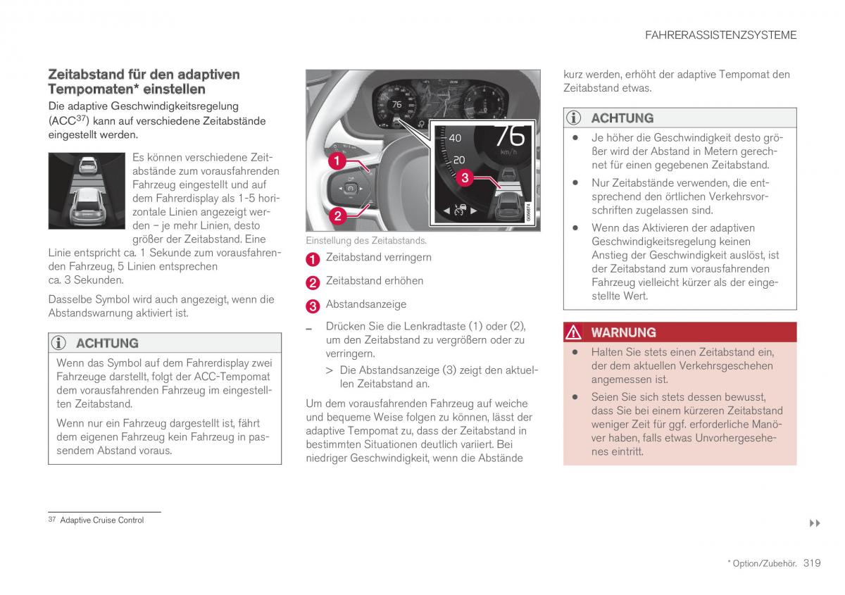 Volvo XC60 II 2 Handbuch / page 321